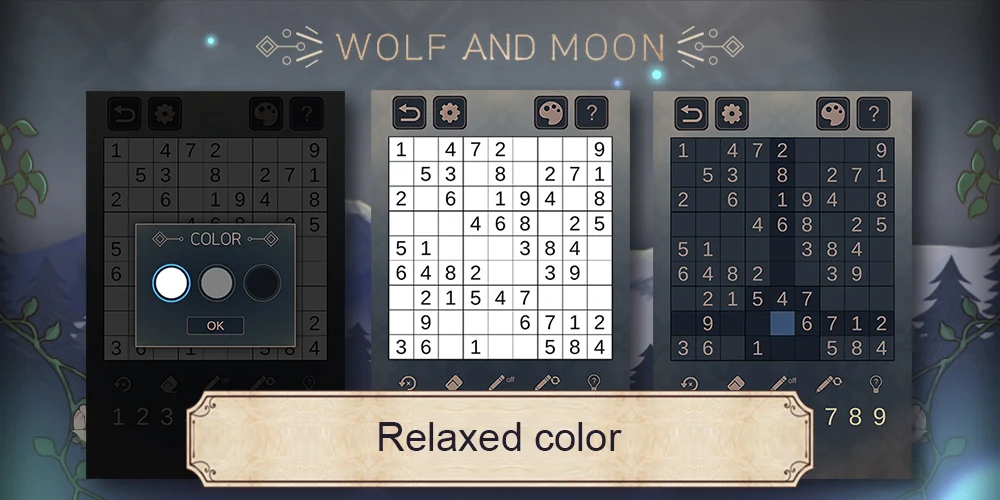 Wolf And Moon : Sudoku screenshot